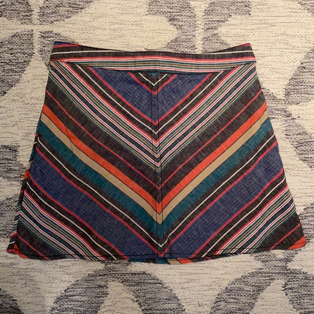 Free People chevron striped skirt